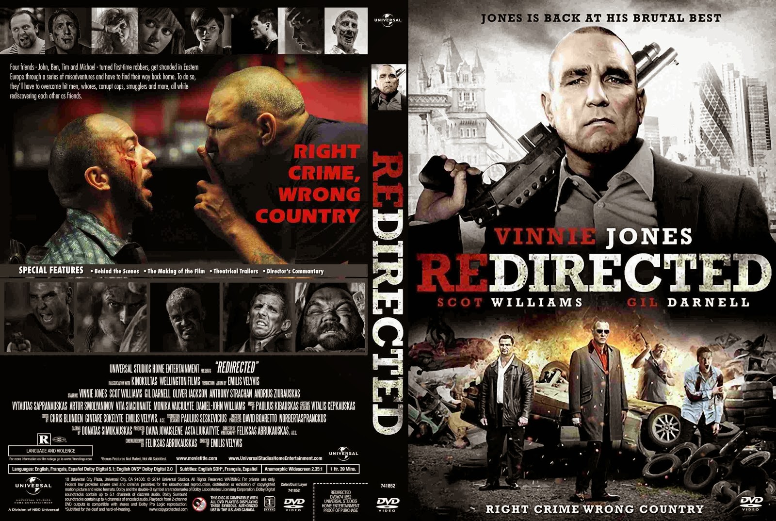 Redirected (2014) - DVD Label Cover Movie