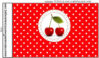 Cherries: Free Printable Candy Bar Labels