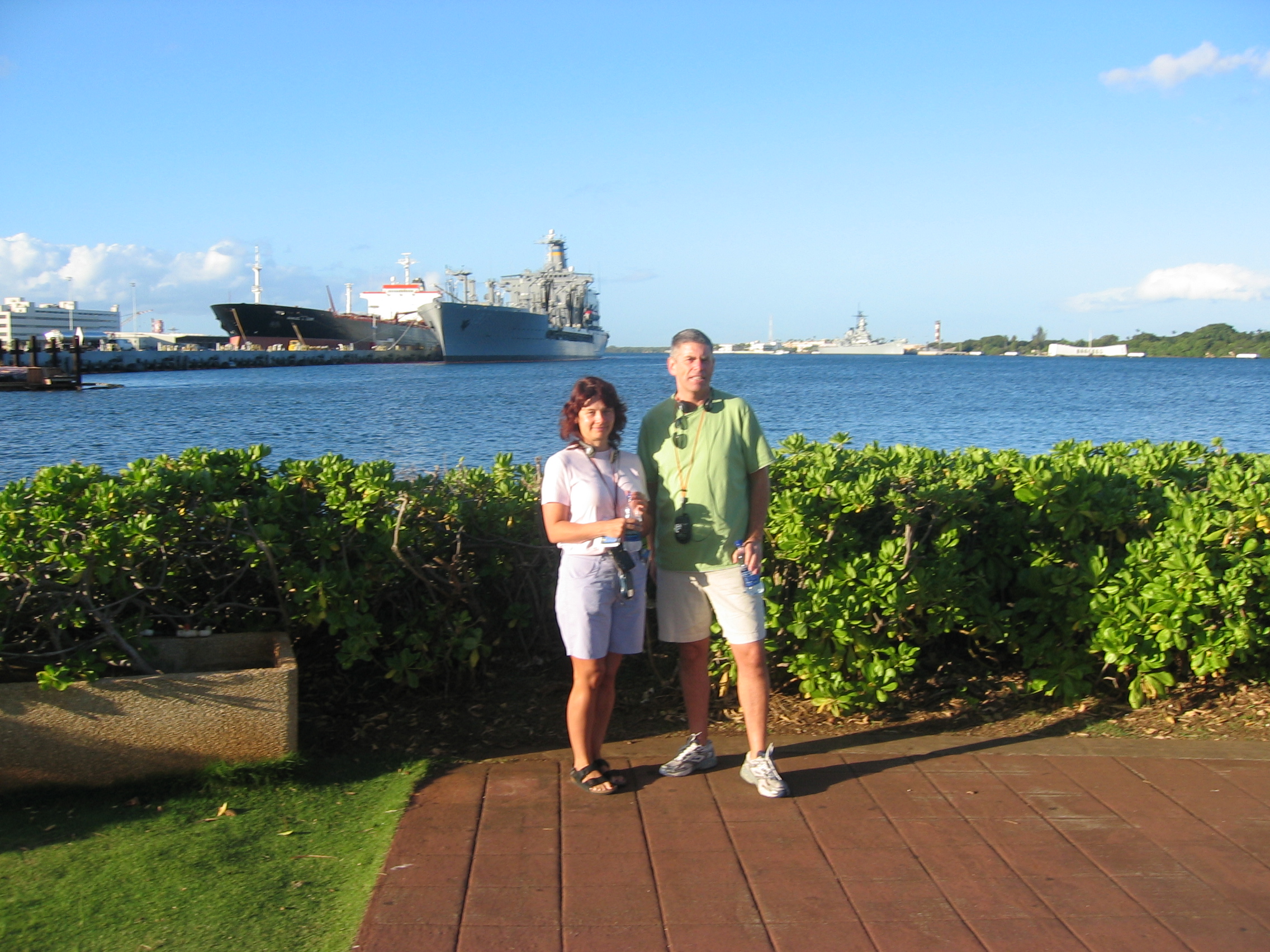 Gail Hanlon from Is This Mutton at Pearl Harbour on a holiday to Hawaii in 2005