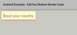 Change EditText bottom border color Android