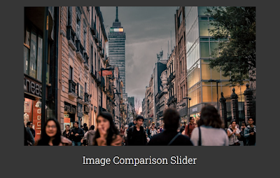 Image Comparison Slider | Image Comparison Slider using html css and javascript