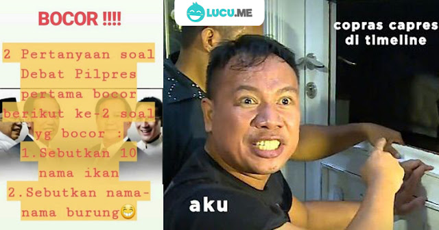 7 Meme 'Debat Capres' Ini Lucunya Ngademin Kubu Jokowi dan Prabowo