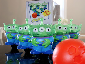 toy story disney parks alien bowling set