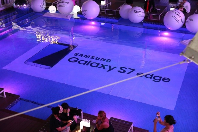 The Samsung Galaxy S7 edge makes a splash at The Palace Pool Club’s Anniversary Party
