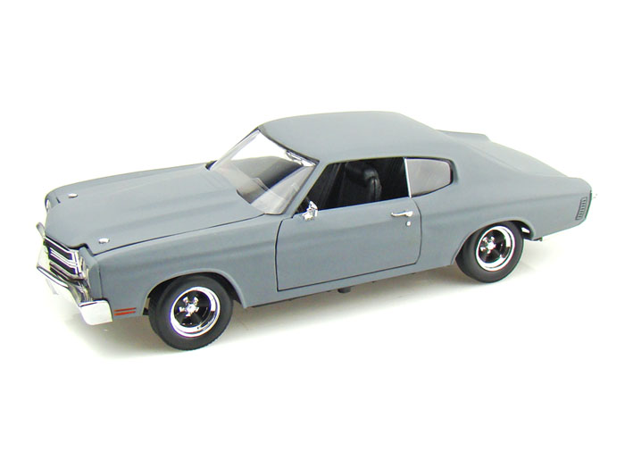 1970 Chevrolet Chevelle Fast Furious Primer Grey 118 Scale Diecast Model