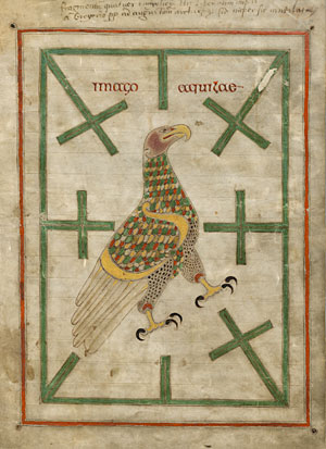 Eagle motif in St. John’s Gospel:8th-century Northumbrian mss