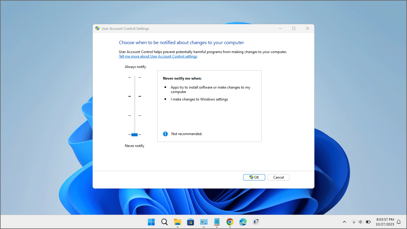 Cara mematikan User Account Control (UAC) di Windows 10 atau Windows 11