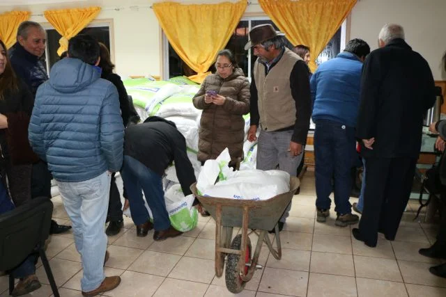 Pequeños agricultores recibieron alimentos para sus animales en Pichidamas