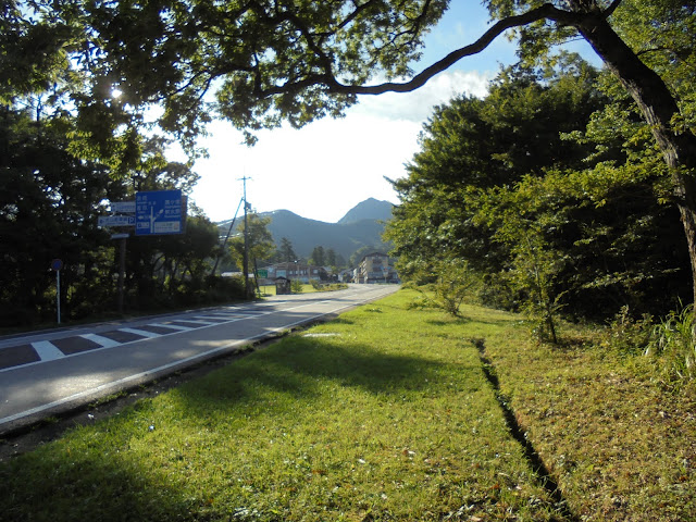 県営大山 第4駐車場 (博労座駐車場)を振り向いた