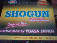 Bateri SHOGUN  Yuasa - Maintenance Free