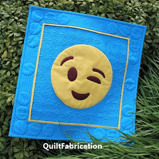 SEW EMOJI-EMOJI QUILT-WINKING QUILT