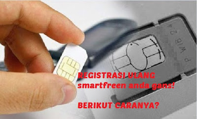  lewat sms dengan mengisi data validasi memakai nik ktp dan no kartu keluarga biar kar Cara Praktis Registrasi Ulang Kartu Smartfreen SMS ke 4444