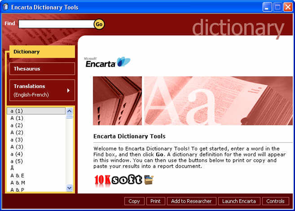 Microsoft Encarta Dictionary Free Download