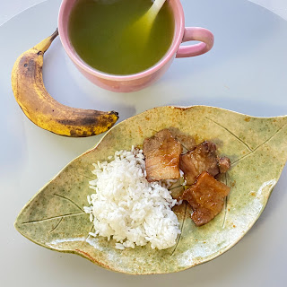 チャーシュー丼で朝ごはん