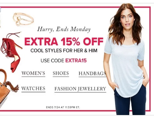 Hudson's Bay Christmas in July Sale Extra 15% Off Promo Code