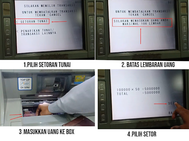 Cara Setor Tunai BCA di ATM