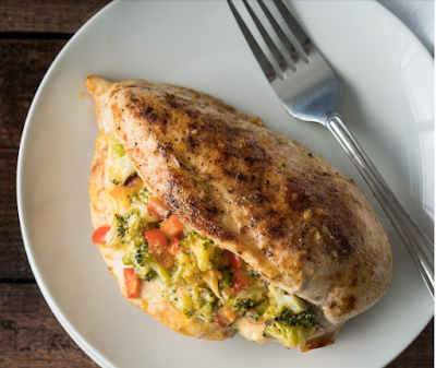 Broccoli Cheese Stuffed Chicken Breast #dinnerrecipe