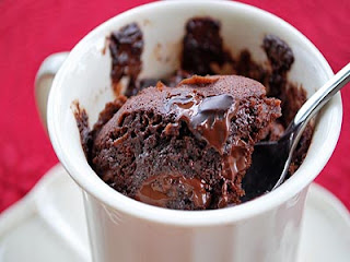 Receta de mug cake de chocolate