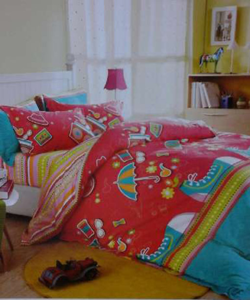 Sprei Katun Jepang Motif Payung