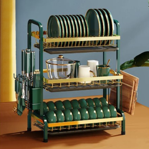 Kitchen Bowl draining Dish Storage Rack 