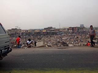 Lagos State Government demolishes Oshodi market