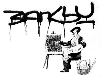 Banksy Graffiti Art Galleries Painting on canvas