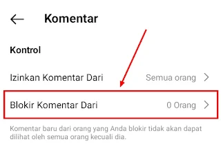 7. Cara Menonaktifkan Komentar di Postingan Instagram Android