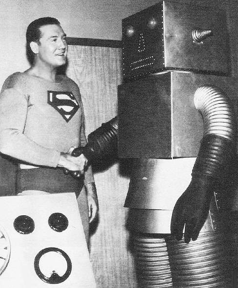 Superman Meets The Robot