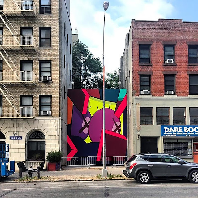 Street Art Mural By KAWS in Brooklyn, New York City 2