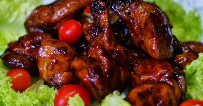 Resepi Kepak Ayam Madu (Sticky Caramel Chicken Wings 