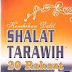 SEJARAH SHALAT TARAWIH 20 RAKAAT