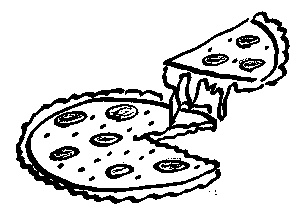 pizza slice (in color) - Clip Art Gallery