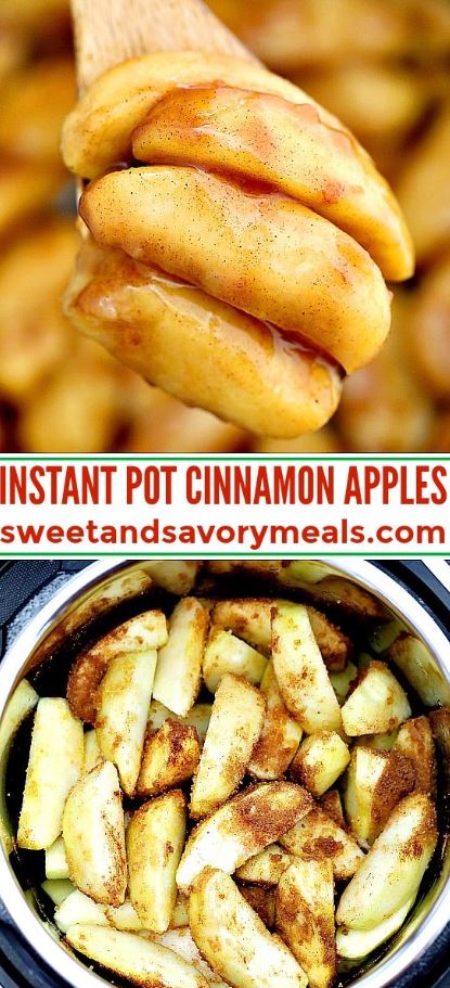 Instant Pot Cinnamon Apples make for a perfect fall side dish or dessert! Pressure cook this quick and simple dish for just two minutes to make an easy and delicious dessert!