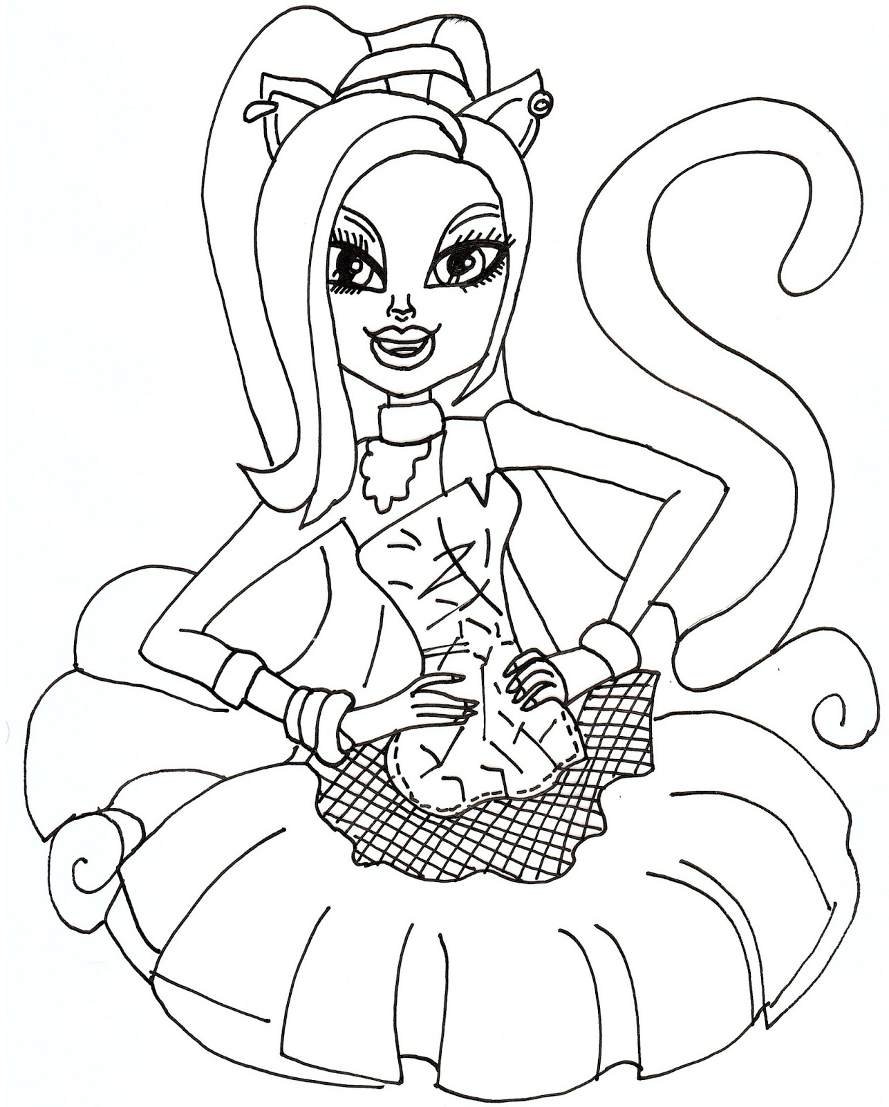 Catty Noir Coloring Page