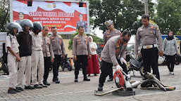 Polresta Banda Aceh Musnahkan Knalpot Brong Hasil Penindakan, Minta Orang Tua Awasi Anak