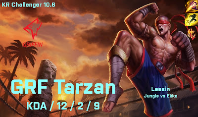 GRF Tarzan Leesin JG vs Ekko - KR Challenger 10.6