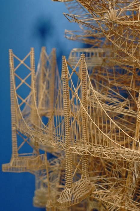 Amazing Creative Toothpicks Sculpture Seen On www.coolpicturegallery.us