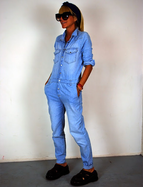 mono enterito denim jumpsuit cool 