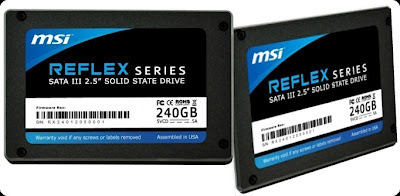 SSD MSI Reflex Series with Controller LSI-SandForce SF2281