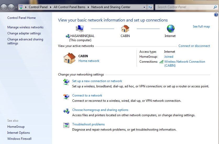 printer sharing ip address