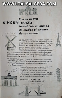 Manual de la máquina de coser Singer 801z2