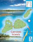 The island group is located east of Cebu Island, southwest of Leyte Island, . (camotes map)