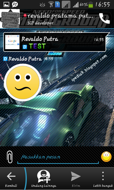  BBM  Mod NFS Under Ground 2 Versi 2 For Smartphone Android