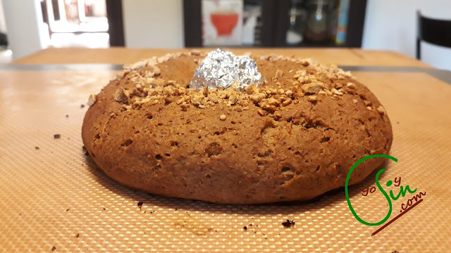  yosoysin roscon de reyes sin gluten, sin lácteos, sin azúcar, sin huevo, casero, navidad, dulce, bizcocho, brioche, vegan, vegano