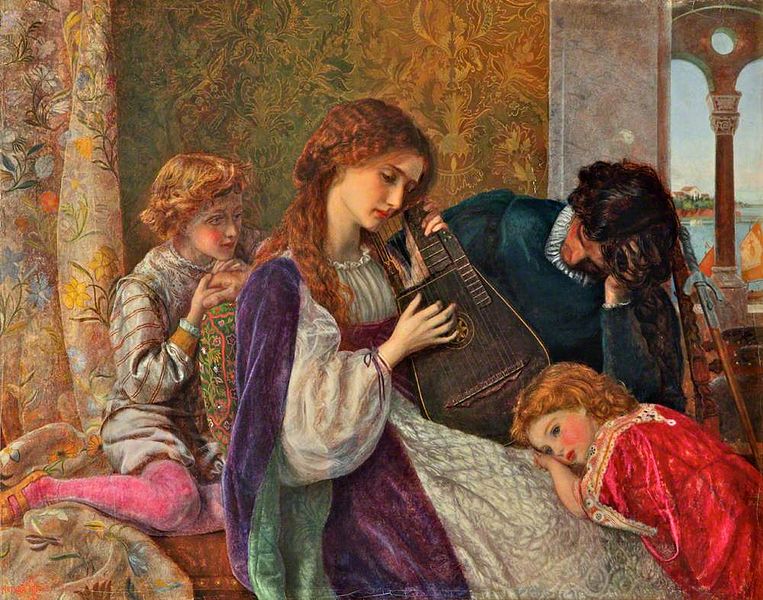 Arthur Hughes, "A Music Party" (1864)