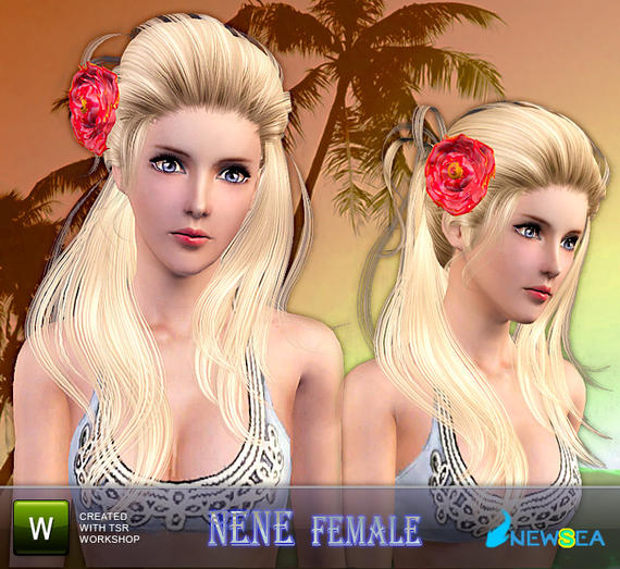 Newsea Nene Female Hairstyle+Big Flower accessory