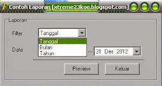 Laporan Tangggal Bulan Tahun Delphi