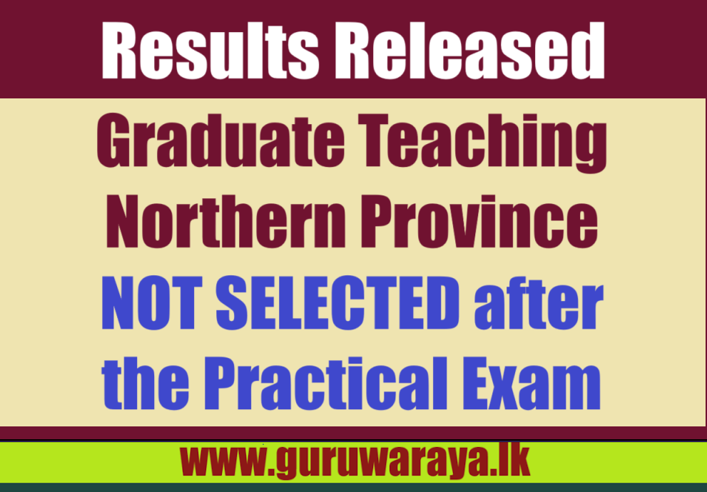 Marks List of Candidates those who appeared in the Practical Examination and who were not appointed after Subject wise review