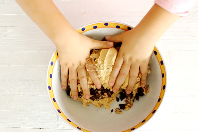 Paso a paso Cookies con trocitos de chocolate 