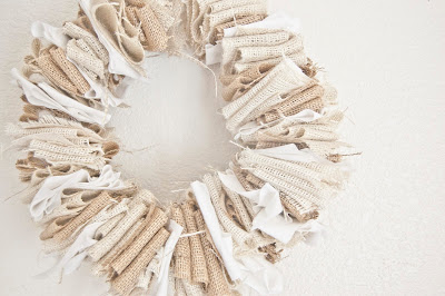 Pleated Burlap Wreath from Design Inspiration of Interior, Room, and Kitchen 